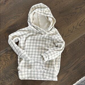 Plaid Hooded Sweatshirt